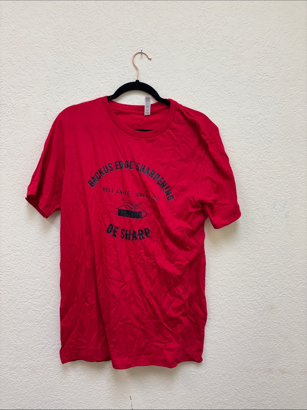 Bella Canvas Red Graphic Crewneck T-Shirt - Be Sharp
